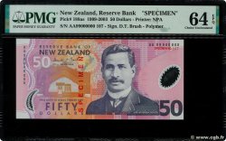 50 Dollars Spécimen NEW ZEALAND  1999 P.188as UNC-