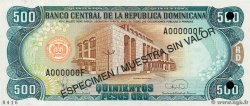 500 Pesos Oro Spécimen RÉPUBLIQUE DOMINICAINE  1995 P.151s SC