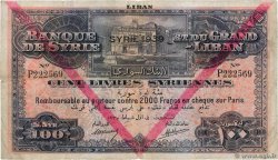100 Livres Syriennes SIRIA  1939 P.039Fc q.MB