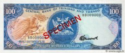 100 Dollars Spécimen TRINIDAD et TOBAGO  1985 P.40cs pr.NEUF