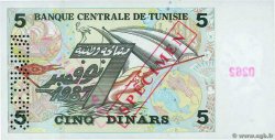 5 Dinars Spécimen TUNESIEN  1993 P.86s ST