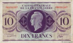 10 Francs AFRIQUE ÉQUATORIALE FRANÇAISE Brazzaville 1944 P.11a