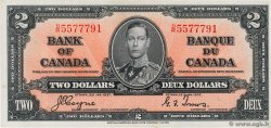 2 Dollars CANADA  1937 P.059c q.FDC