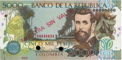 5000 Pesos Oro Spécimen COLOMBIE  1997 P.447as