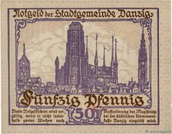 50 Pfennig DANTZIG  1919 P.11 q.FDC