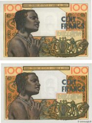 100 Francs Lot STATI AMERICANI AFRICANI  1965 P.002b q.FDC