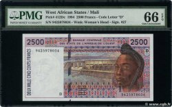 2500 Francs WEST AFRICAN STATES  1994 P.412Dc UNC