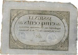 500 Livres FRANKREICH  1794 Ass.47a VZ