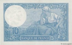 10 Francs MINERVE Numéro spécial FRANCE  1918 F.06.03 pr.SPL