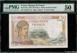 50 Francs CÉRÈS modifié FRANCE  1937 F.18.03 XF+