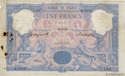 100 Francs BLEU ET ROSE FRANCIA  1896 F.21.09 q.MB
