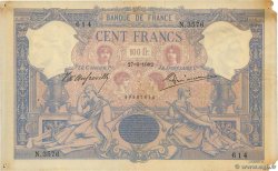 100 Francs BLEU ET ROSE FRANCE  1902 F.21.16 F+