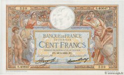 100 Francs LUC OLIVIER MERSON grands cartouches FRANCIA  1933 F.24.12 q.AU