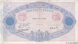 500 Francs BLEU ET ROSE FRANCE  1923 F.30.27 VF