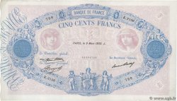 500 Francs BLEU ET ROSE FRANCE  1933 F.30.36 XF