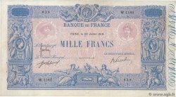 1000 Francs BLEU ET ROSE FRANKREICH  1918 F.36.32 SS