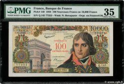 100 NF sur 10000 Francs BONAPARTE FRANKREICH  1958 F.55.01 fVZ
