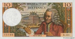 10 Francs VOLTAIRE FRANCE  1964 F.62.10 XF+