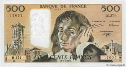 500 Francs PASCAL Fauté FRANKREICH  1992 F.71.49 fVZ