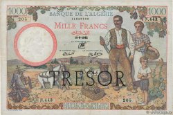 1000 Francs ALGÉRIE FRANKREICH  1943 VF.10.01 fSS