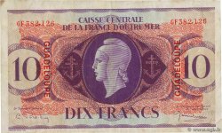 10 Francs GUADELOUPE  1944 P.27a F+