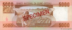 5000 Pesos Spécimen GUINEA-BISSAU  1984 P.09s FDC
