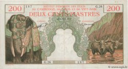 200 Piastres - 200 Riels FRENCH INDOCHINA  1953 P.098 VF-