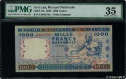 1000 Francs KATANGA  1962 P.14 MBC+