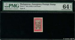10 Centimes MADAGASKAR  1916 P.007 ST