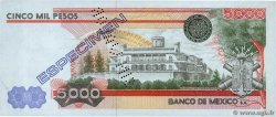 5000 Pesos Spécimen MEXICO  1980 P.071s q.FDC