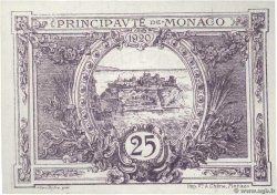 25 Centimes MONACO  1920 P.02a ST