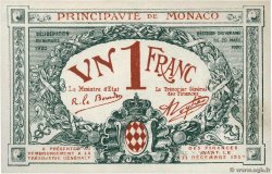 1 Franc MONACO  1920 P.05 UNC