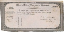 10000 Francs NEW CALEDONIA  1871 Kol.85var XF