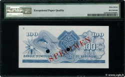100 Francs Spécimen RWANDA BURUNDI  1960 P.05s ST