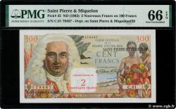 2 NF sur 100 Francs La Bourdonnais SAINT PIERRE AND MIQUELON  1963 P.32 UNC
