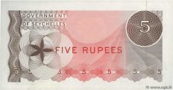 5 Rupees SEYCHELLES  1968 P.14 AU+