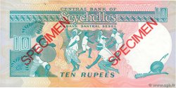 10 Rupees Spécimen SEYCHELLES  1989 P.32s NEUF