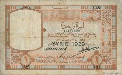 1 Livre SYRIA  1939 P.039A F-