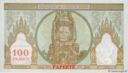 100 Francs TAHITI  1961 P.14d TTB+