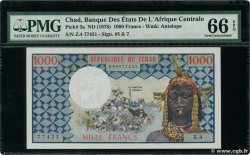 1000 Francs CHAD  1974 P.03a FDC