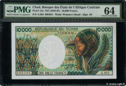10000 Francs TSCHAD  1985 P.12a fST+