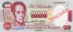 1000 Bolivares Spécimen VENEZUELA  1991 P.073s1 SUP