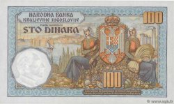 100 Dinara YUGOSLAVIA  1934 P.031 q.AU