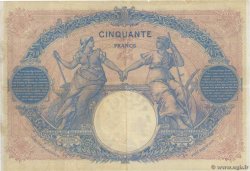 50 Francs BLEU ET ROSE FRANCE  1893 F.14.05 VF
