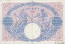 50 Francs BLEU ET ROSE FRANCE  1912 F.14.25 VF+