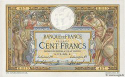 100 Francs LUC OLIVIER MERSON sans LOM FRANCIA  1914 F.23.06 SPL+
