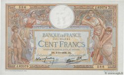 100 Francs LUC OLIVIER MERSON type modifié FRANCIA  1938 F.25.34 EBC+