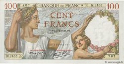 100 Francs SULLY FRANKREICH  1940 F.26.26 fST+