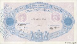 500 Francs BLEU ET ROSE modifié FRANCE  1938 F.31.16 TTB