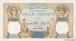 1000 Francs CÉRÈS ET MERCURE FRANCE  1936 F.37.09 SUP